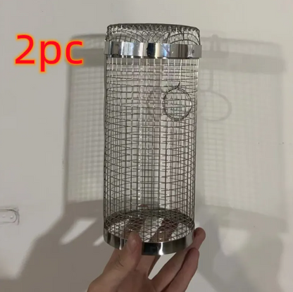 Rolling BBQ Grill Basket