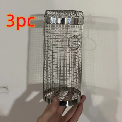 Rolling BBQ Grill Basket