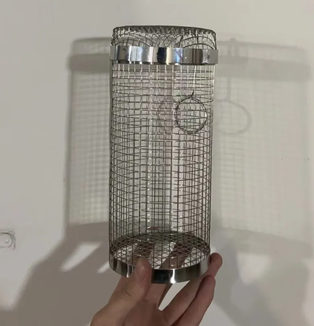 Rolling BBQ Grill Basket