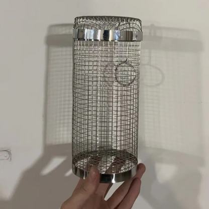 Rolling BBQ Grill Basket