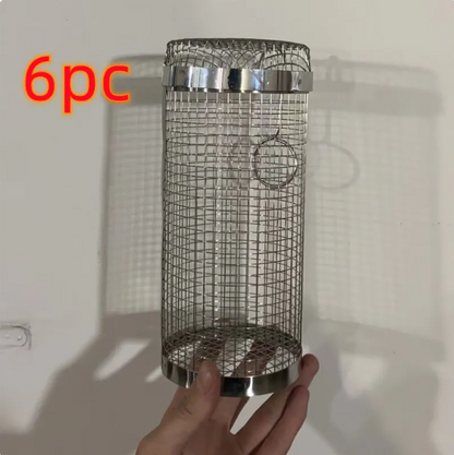 Rolling BBQ Grill Basket